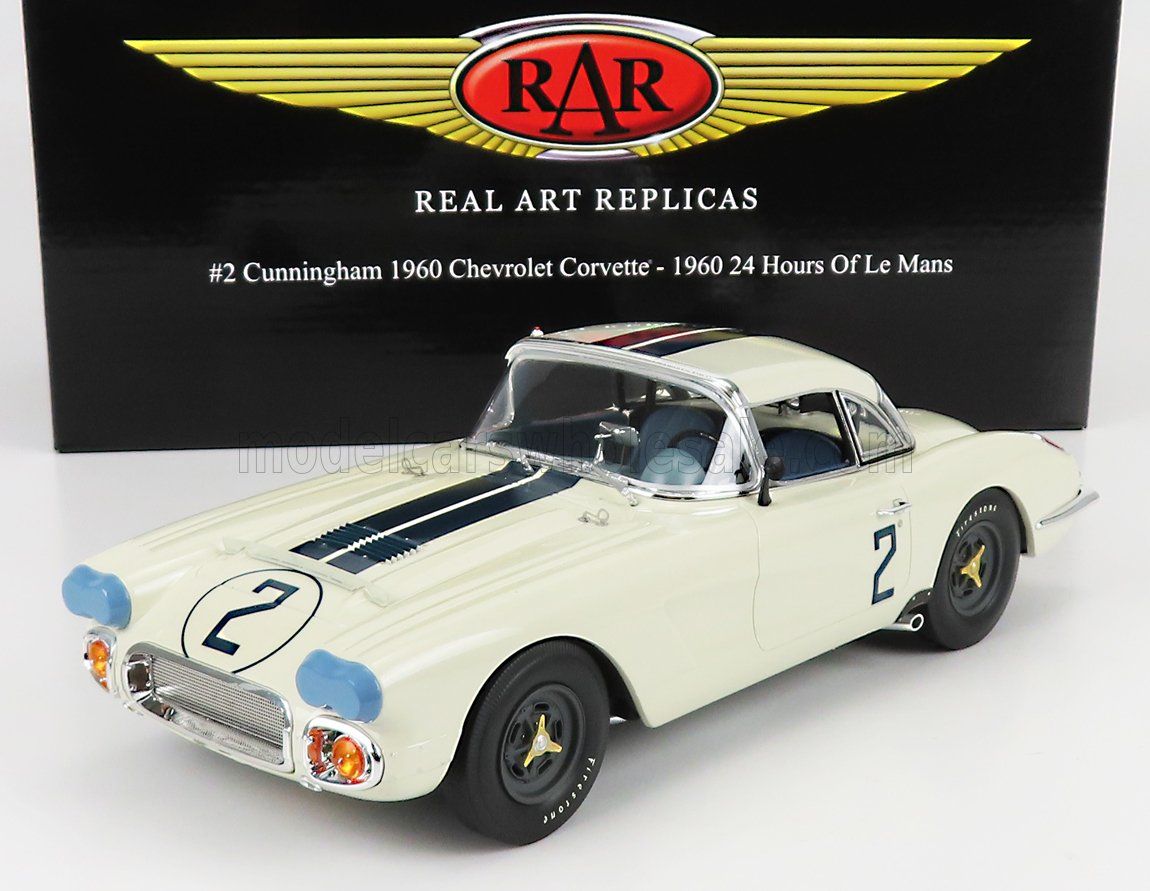 1:18 ACME - #2 Cunningham 1960 Chevrolet Corvette - 1960 24 Hours of Le Mans