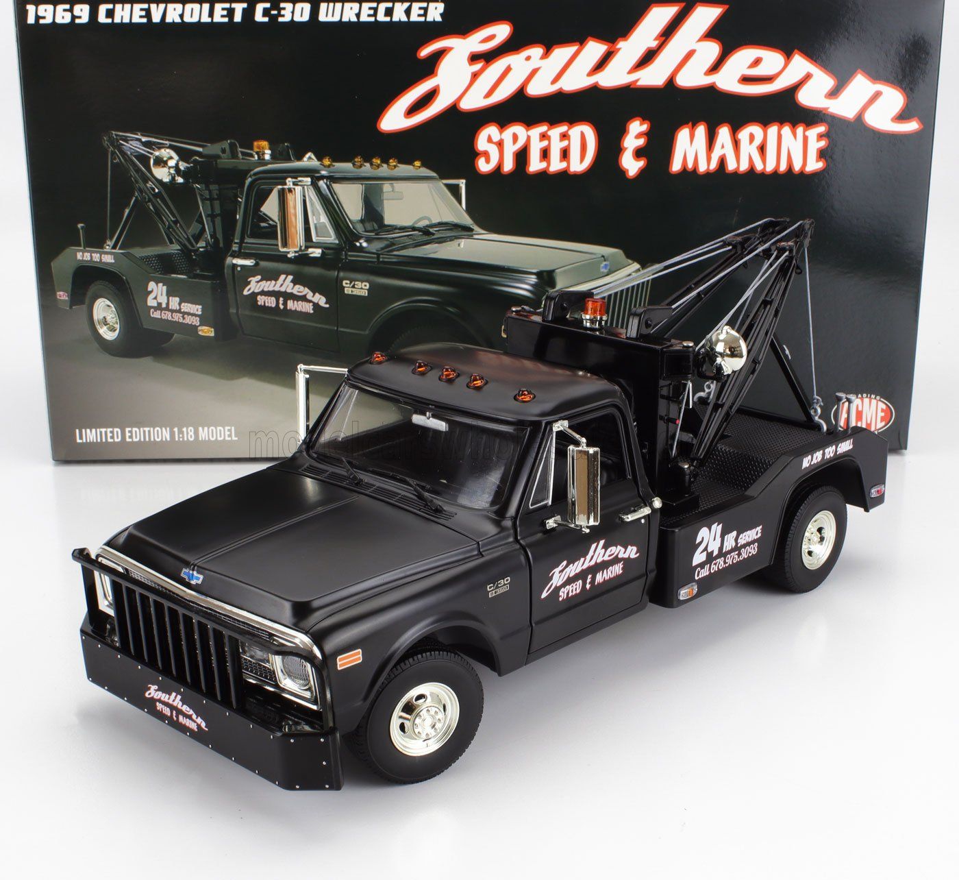 1:18 ACME - 1969 Chevrolet C-30 Wrecker - Southern Speed & Marine - ACME Exclusive