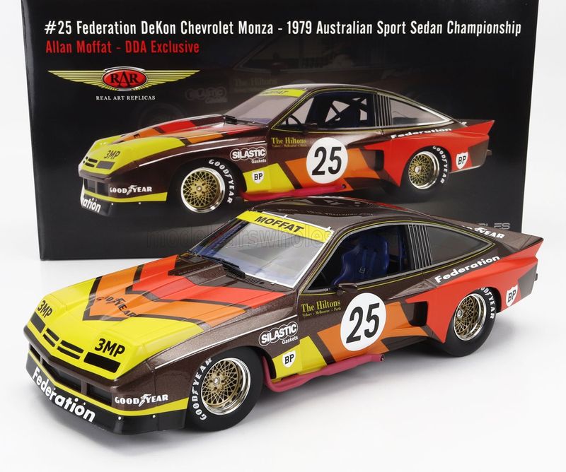 1:18 ACME - #25 Federation DeKon Chevrolet Monza - Allan Moffat - 1979 Australian Sport Sedan Championship - DDA Exclusive 1:18 ACME - #25 Federation DeKon Chevrolet Monza - Allan Moffat - 1979 Australian Sport Sedan Championship - DDA Exclusive