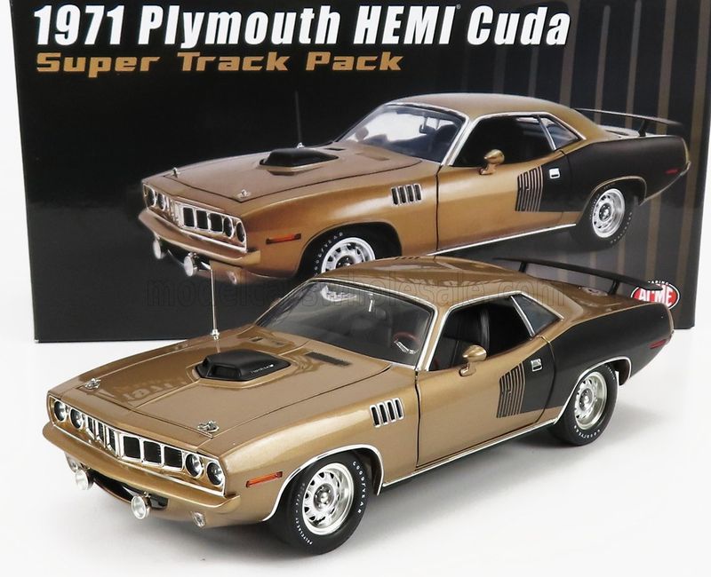 1:18 ACME - 1971 Plymouth HEMI Cuda - Super Track Pack Gold Leaf Poly 1:18 ACME - 1971 Plymouth HEMI Cuda - Super Track Pack Gold Leaf Poly