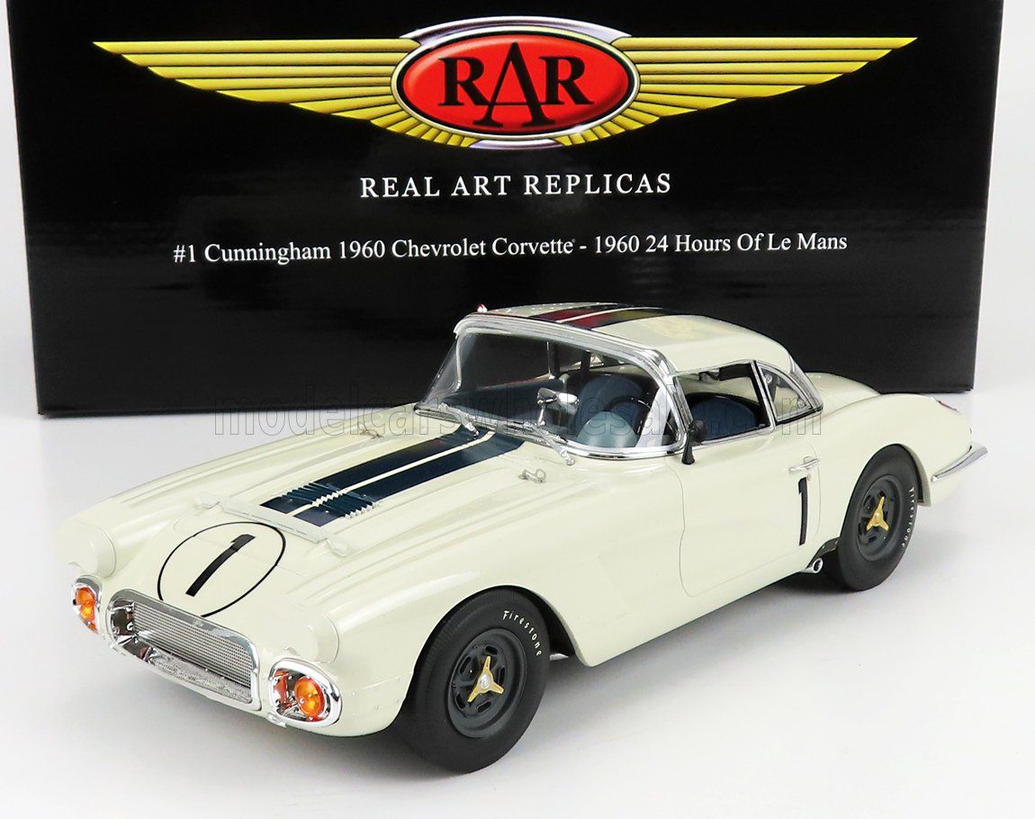 1:18 ACME - #1 Cunningham 1960 Chevrolet Corvette - 1960 24 Hours of Le Mans