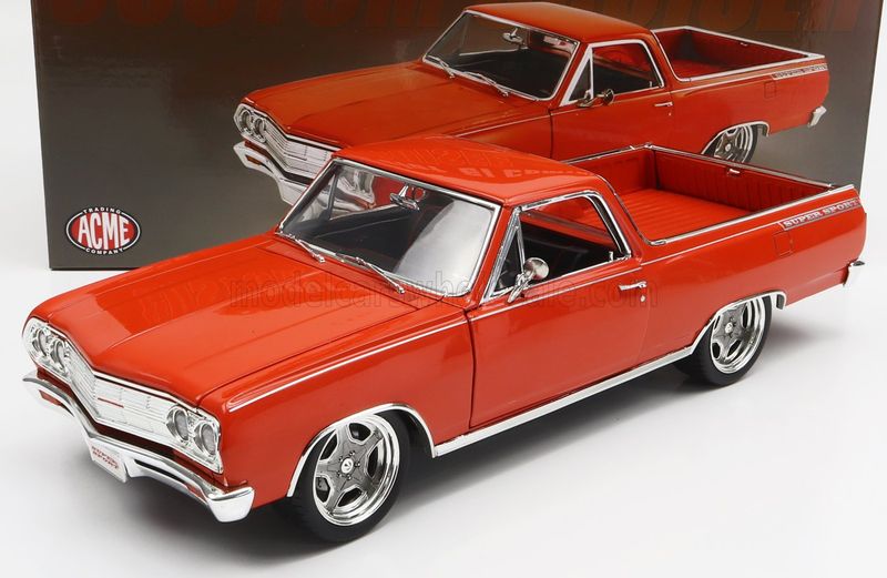 1:18 ACME - 1965 Chevrolet El Camino Custom Cruiser Custom Orange Metallic 1:18 ACME - 1965 Chevrolet El Camino Custom Cruiser Custom Orange Metallic