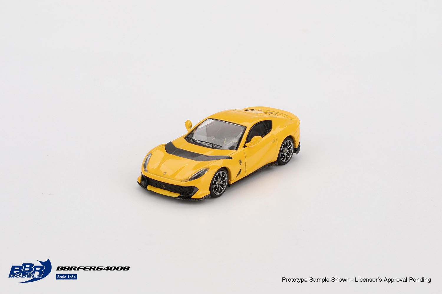 1:64 BBR - 2021 Ferrari 812 Competitizone, Giallo modena