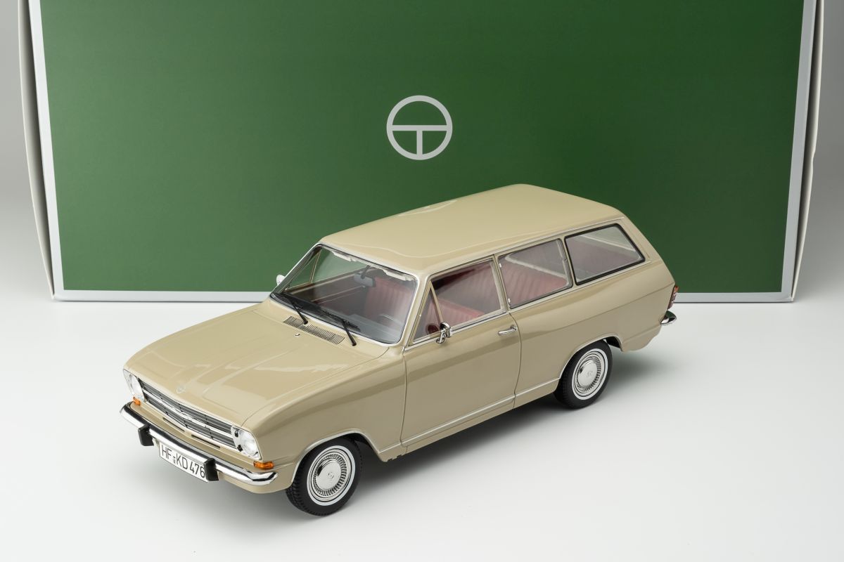 1:18 Touring Modelcars - Opel Kadett B Caravan (1972) - sierra beige / red interior