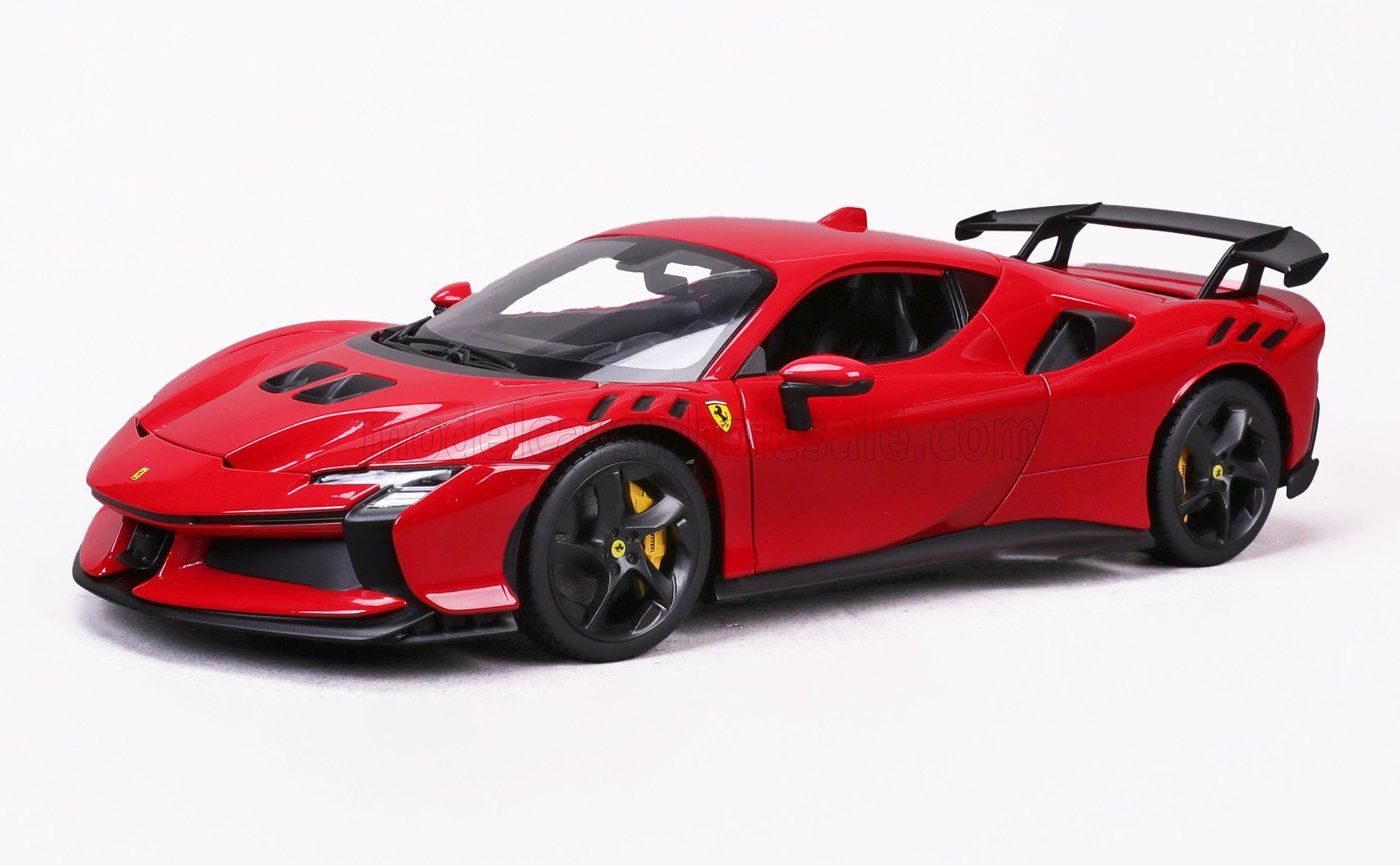 1:18 Bburago - 2024 Ferrari SF90 Stradale Rosso Corsa Red *Carmodel Exclusiv*