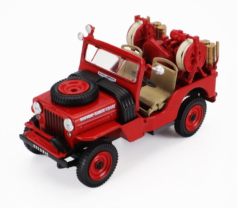 1:43 Hechette - JEEP - HOTCHKISS ROUVRAY SAINTE CROIX FIRE ENGINE 1945 1:43 Hechette - JEEP - HOTCHKISS ROUVRAY SAINTE CROIX FIRE ENGINE 1945