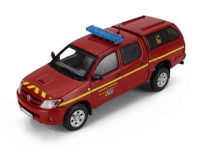 1:43 Hechette - TOYOTA - HILUX PICK-UP CLOSED MEURTHE & MOSELLE FIRE ENGINE 2014