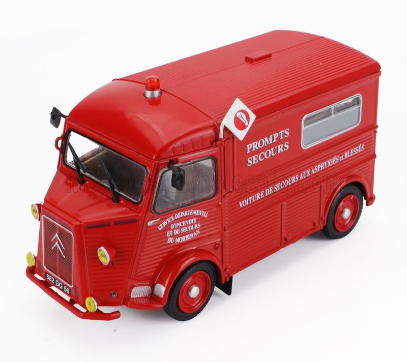 1:43 Hechette - CITROEN - TYPE H VAN VOITURE DE SECOURS AUX ASPHYXIES ET BLESSES FIRE ENGINE 1968 1:43 Hechette - CITROEN - TYPE H VAN VOITURE DE SECOURS AUX ASPHYXIES ET BLESSES FIRE ENGINE 1968