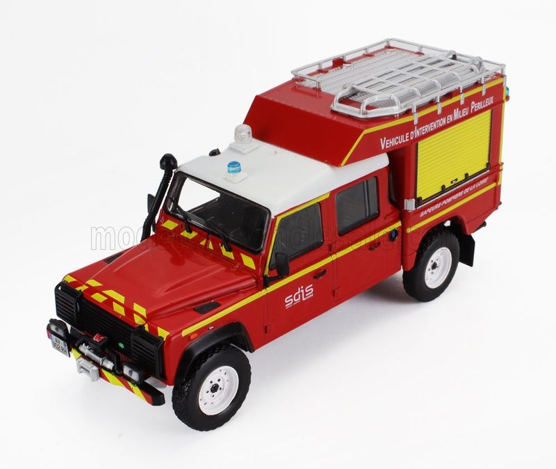 1:43 Hechette - LAND ROVER - DEFENDER 130 PICK-UP CLOSED SDIS VEHICULE D'INTERVENTION EN MILEU PERILLEUX DE LA LOIRE FIRE ENGINE 1986 1:43 Hechette - LAND ROVER - DEFENDER 130 PICK-UP CLOSED SDIS VEHICULE D'INTERVENTION EN MILEU PERILLEUX DE LA LOIRE FIRE ENGINE 1986