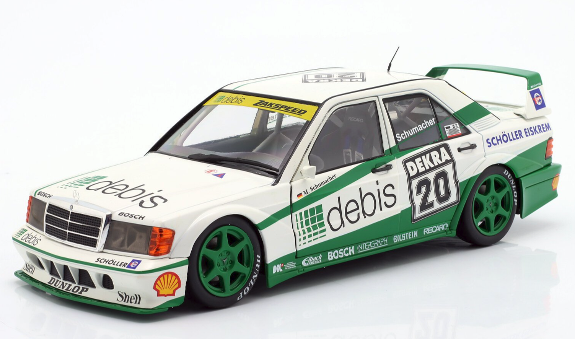 1:18 Werk83 - Mercedes-Benz 190E 2.5-16 Evo II #20 DTM 1991 Michael Schumacher Race Norisring