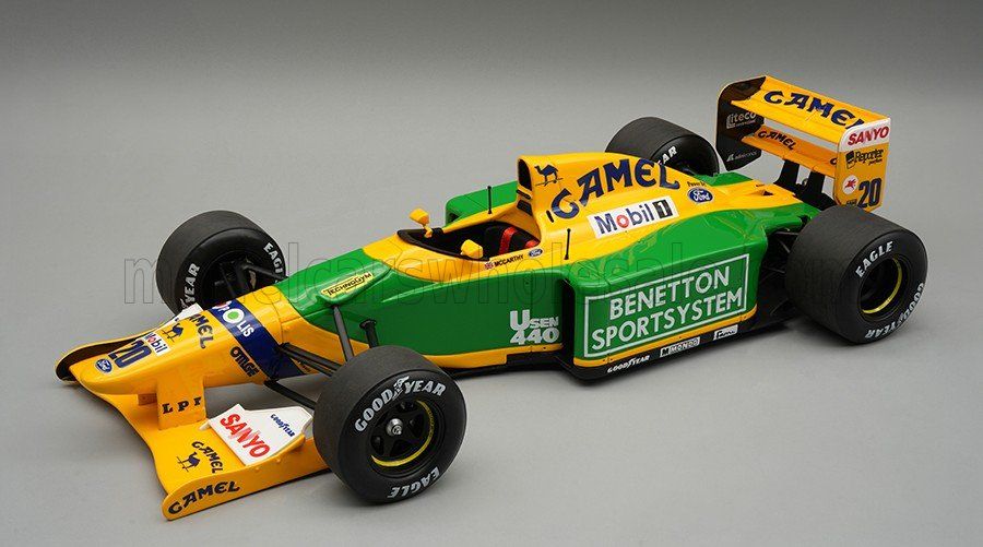 1:18 Tecnomodel - Benetton F1 B192 Ford #20 Silvertsone Test Car Season 1992 P. McCarthy