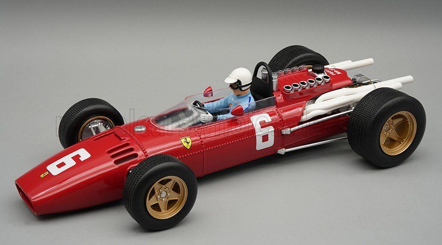 1:18 Tecnomodel - Ferrari F1 312 #6 Winner Italy Monza GP 1966 L. Scarfiotti *With Driver Figure*