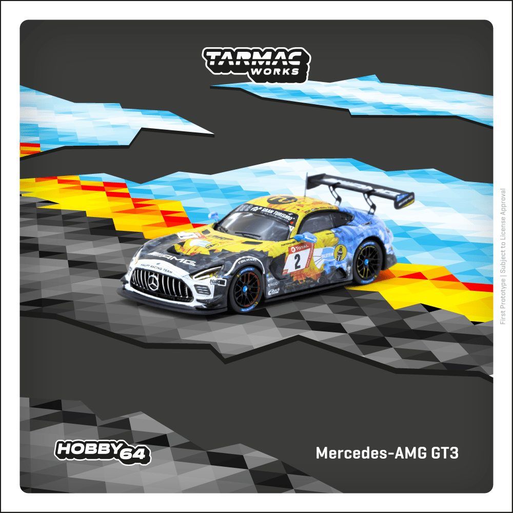 1:64 Tarmac - 2020 Mercedes Benz AMG GT3 #2 Y.Buurman/N.Bastian/P.Ellis/H.Haupt, Nürburgring 24h