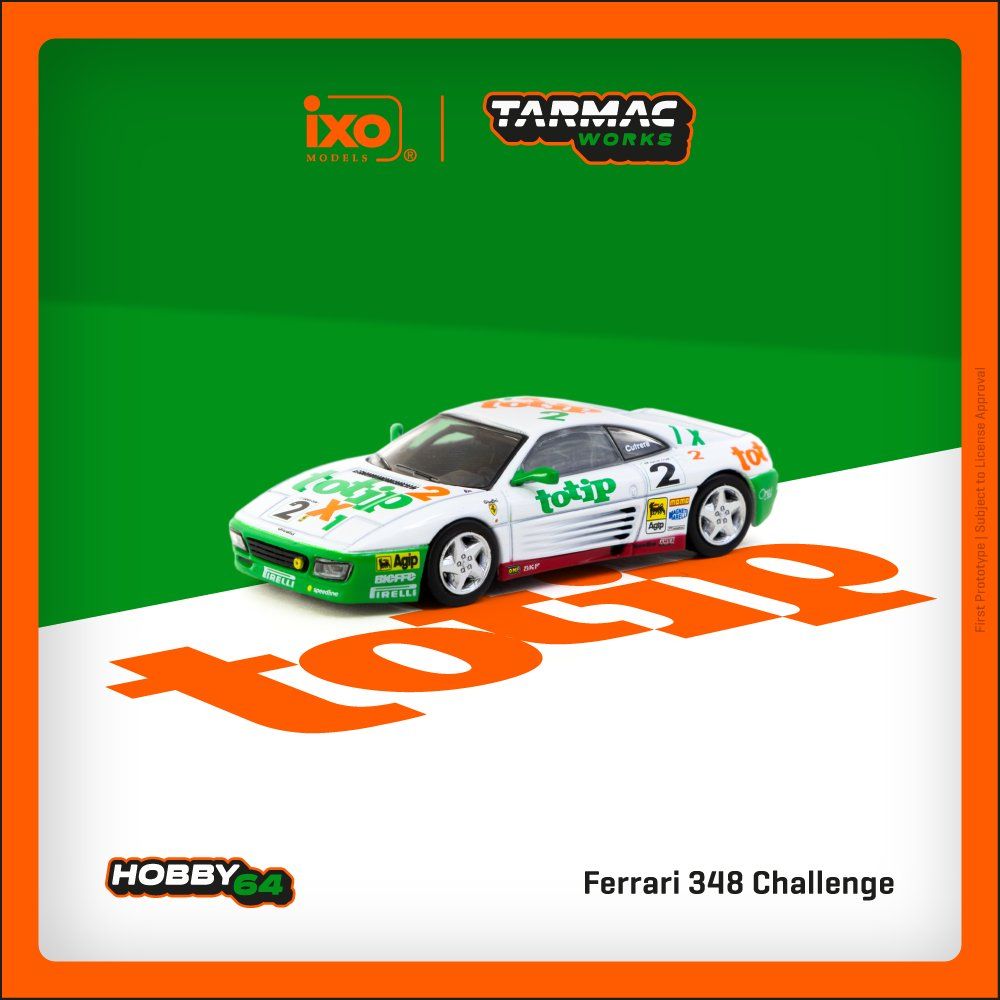 1:64 Tarmac - 1993 Ferrari 348 Challenge #2 Paolo Cutrera