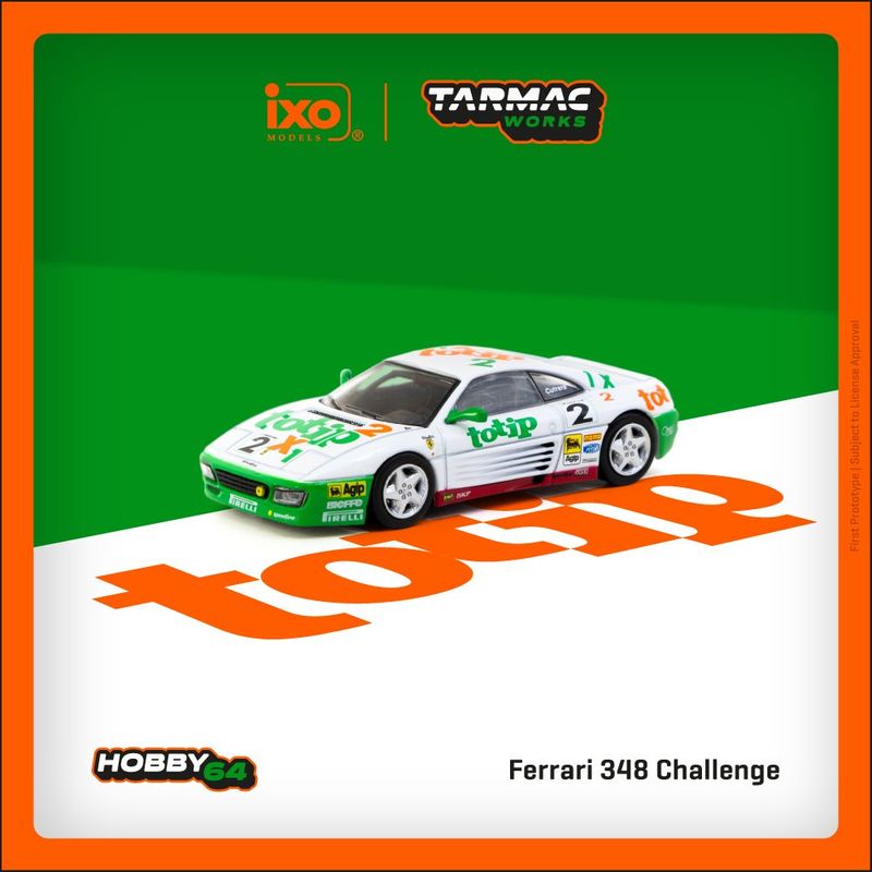 1:64 Tarmac - 1993 Ferrari 348 Challenge #2 Paolo Cutrera 1:64 Tarmac - 1993 Ferrari 348 Challenge #2 Paolo Cutrera