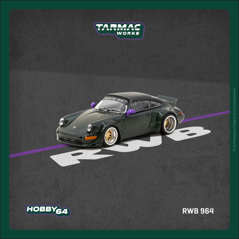 1:64 Tarmac - RWB 964, green 1:64 Tarmac - RWB 964, green