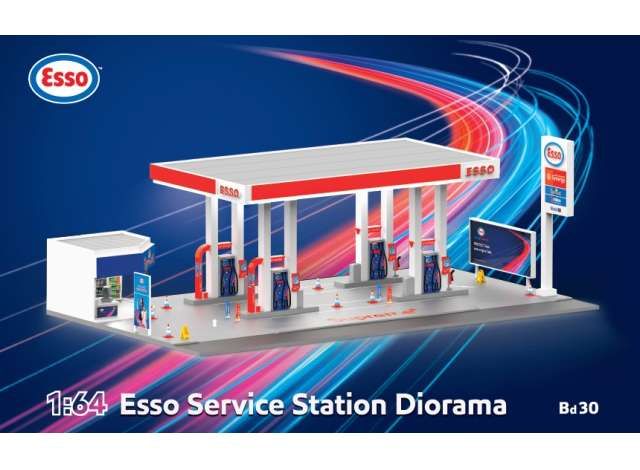 1:64 Tiny Toys -ESSO Service Station Diorama