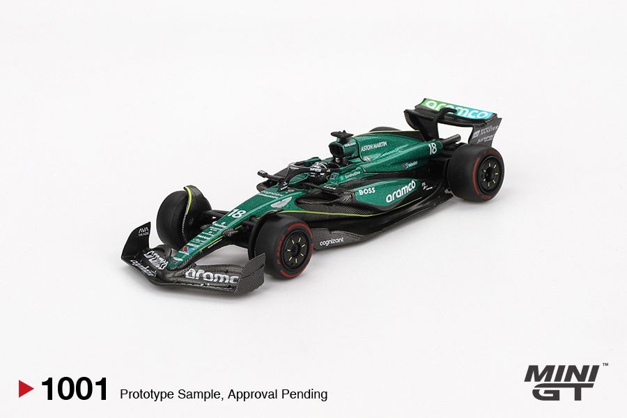 1:64 Mini GT - 2024 Aston Martin AMR24 #18 Lance Stroll Bahrain GP