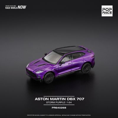 1:64 Pop Race Limited - Aston Martin DBX 707, storm purple 1:64 Pop Race Limited - Aston Martin DBX 707, storm purple