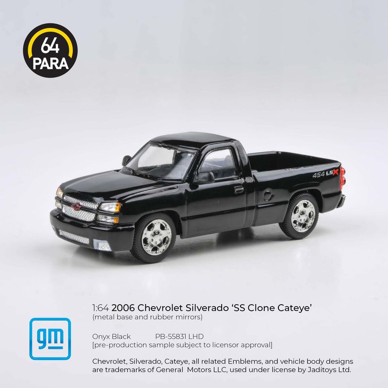 1:64 Para64 - 2006 Chevrolet Silverado Single Cab *Left hand drive*, onyx black 1:64 Para64 - 2006 Chevrolet Silverado Single Cab *Left hand drive*, onyx black