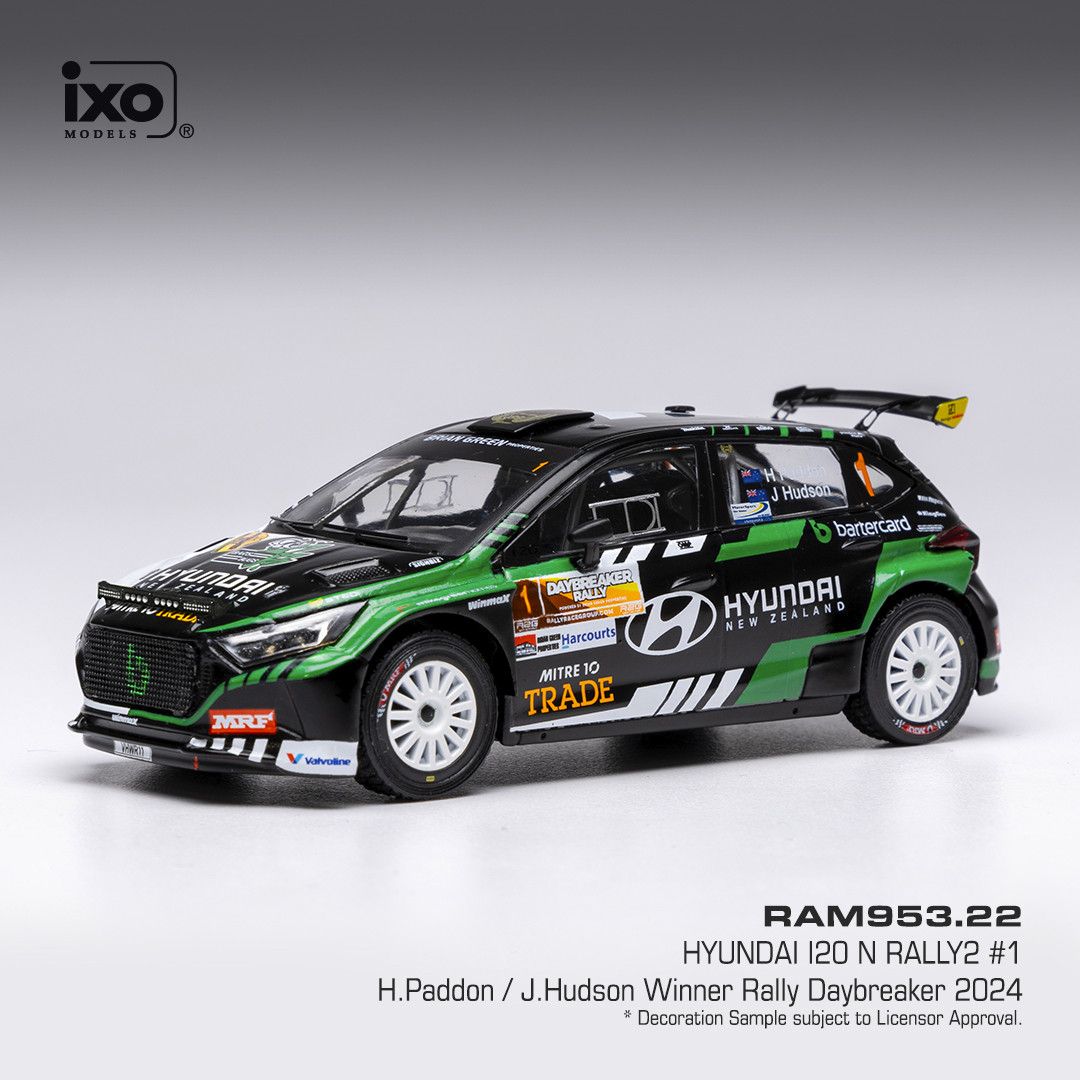1:43 Ixo - Hyundai i20 N Rally 2 #2 Rally Daybreaker H.Paddon J.Hudson