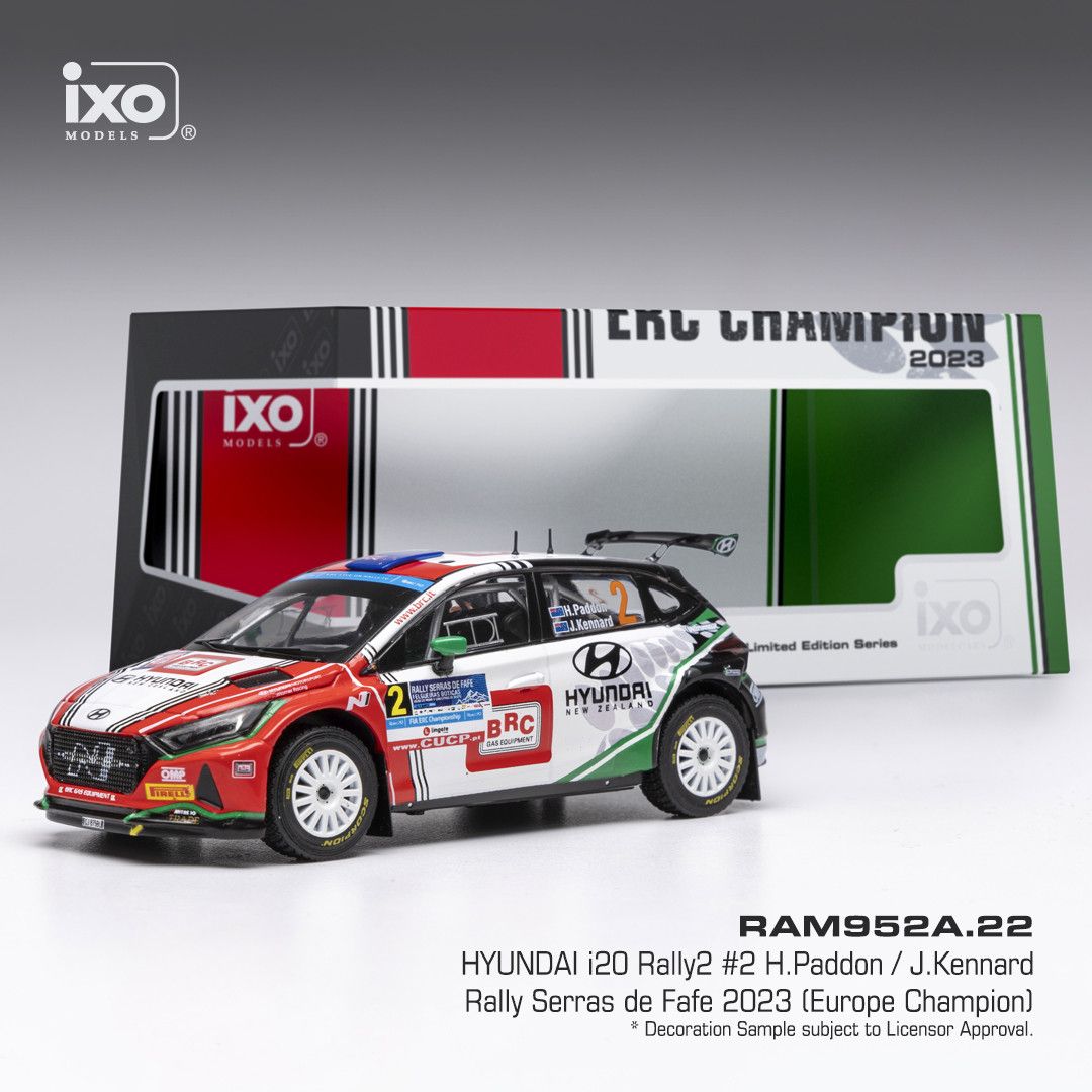 1:43 Ixo - Hyundai i20 N Rally 2 #2 Rally Serras de Fafe H.Paddon J.Kennard