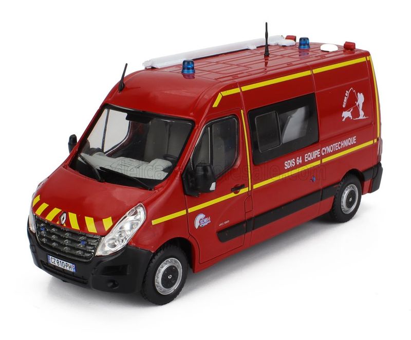 1:43 Hechette - RENAULT - MASTER VAN FIRE ENGINE SDIS 64 EQUIPE CYNOTECHNIQUE 2014 1:43 Hechette - RENAULT - MASTER VAN FIRE ENGINE SDIS 64 EQUIPE CYNOTECHNIQUE 2014