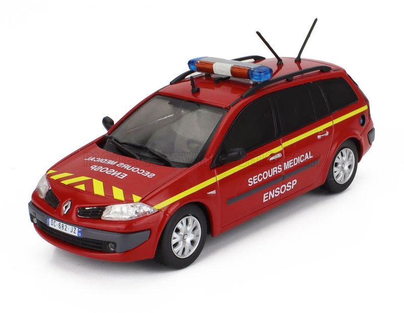 1:43 Hechette - RENAULT - MEGANE BREAK SW STATION WAGON AMBULANCE FIRE ENGINE SECOURS MEDICAL ENSOSP 2006 1:43 Hechette - RENAULT - MEGANE BREAK SW STATION WAGON AMBULANCE FIRE ENGINE SECOURS MEDICAL ENSOSP 2006