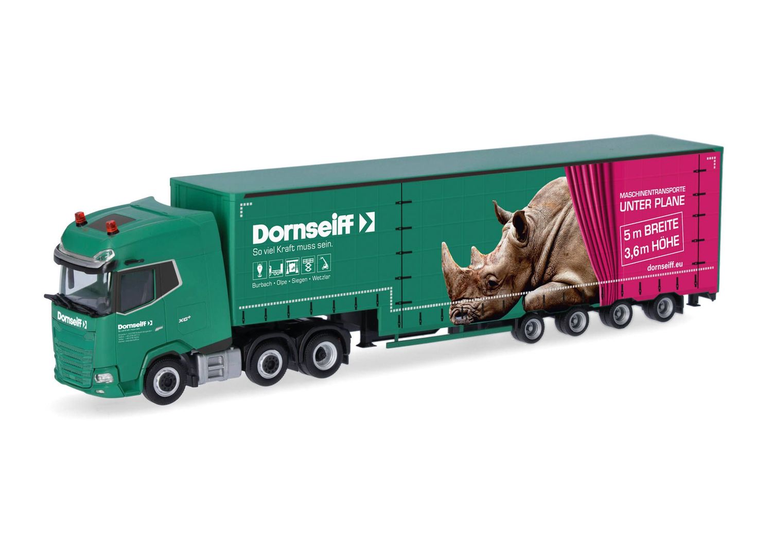 1:87 Herpa - DAF XG+ Volumen-Sattelzug "Dornseiff"