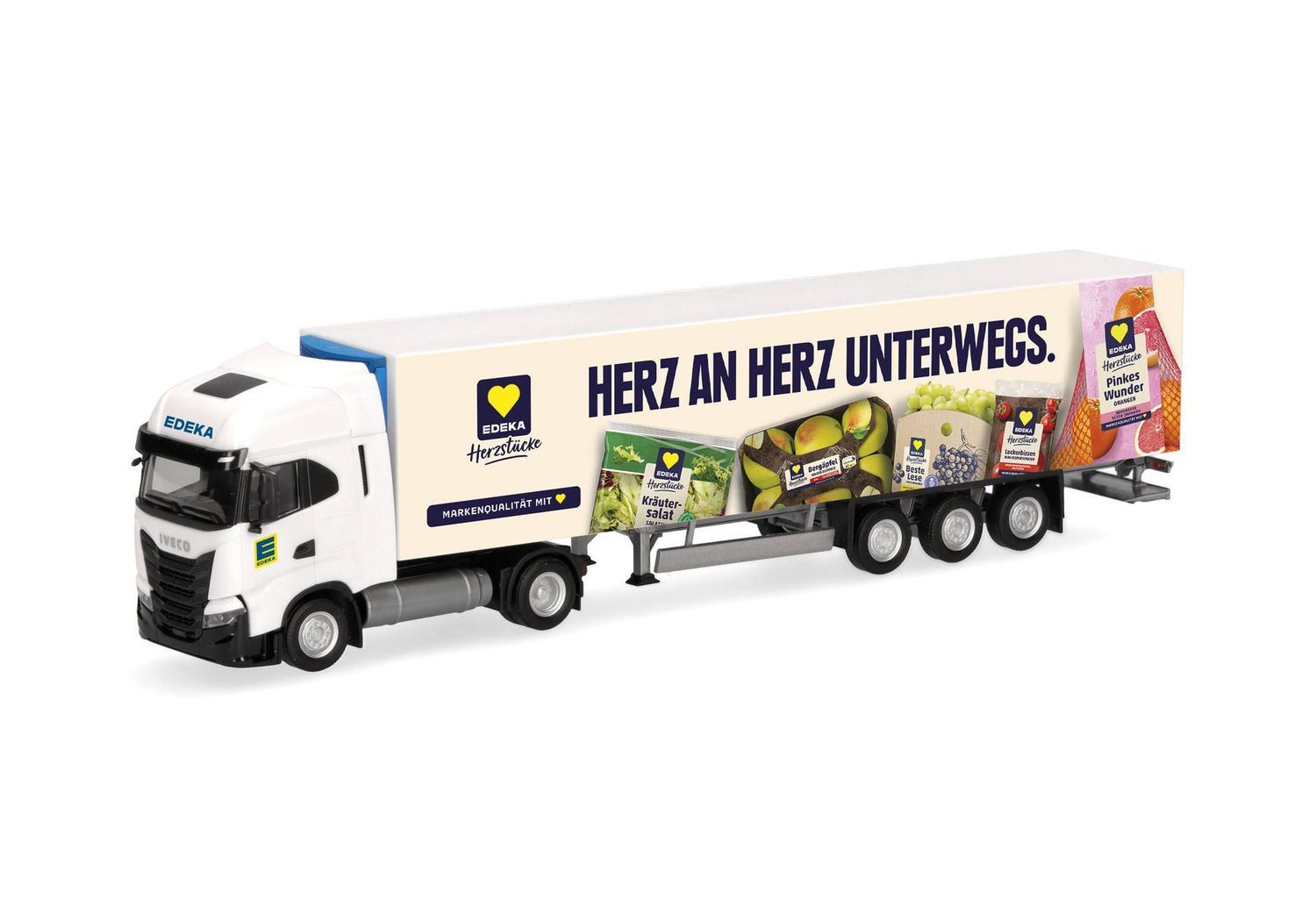 1:87 Herpa - Iveco S-Way Kühlkoffer-Sattelzug "Edeka"