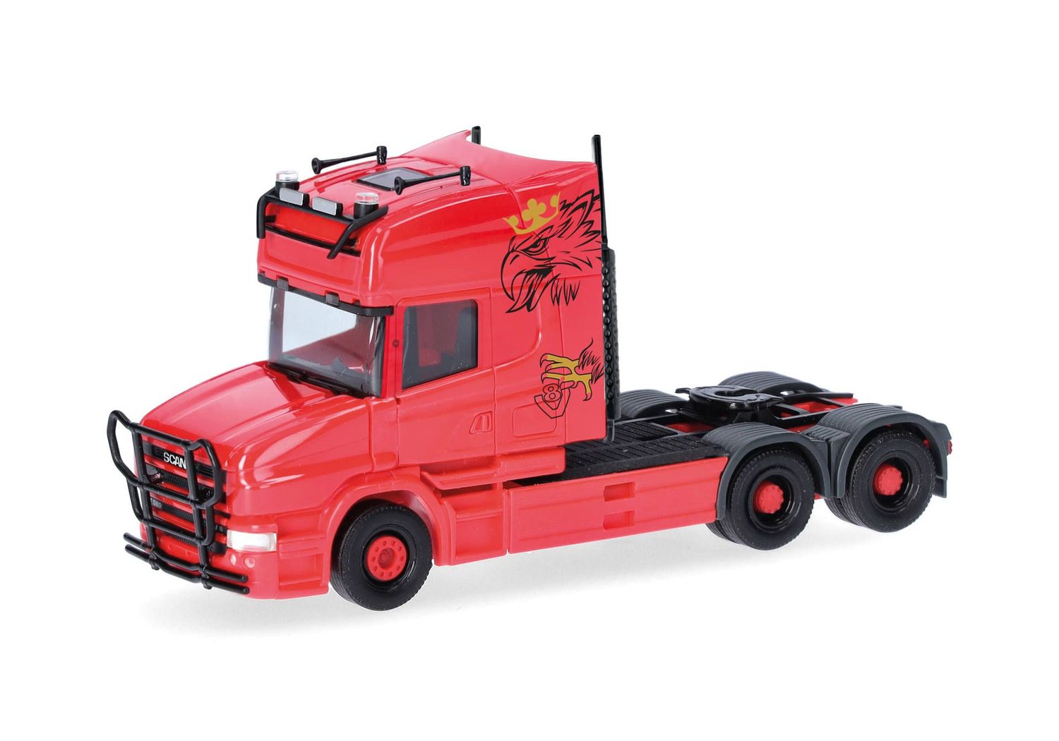 1:87 Herpa - Scania Hauber 04 Topline Zugmaschine 3achs (6x4), rot
