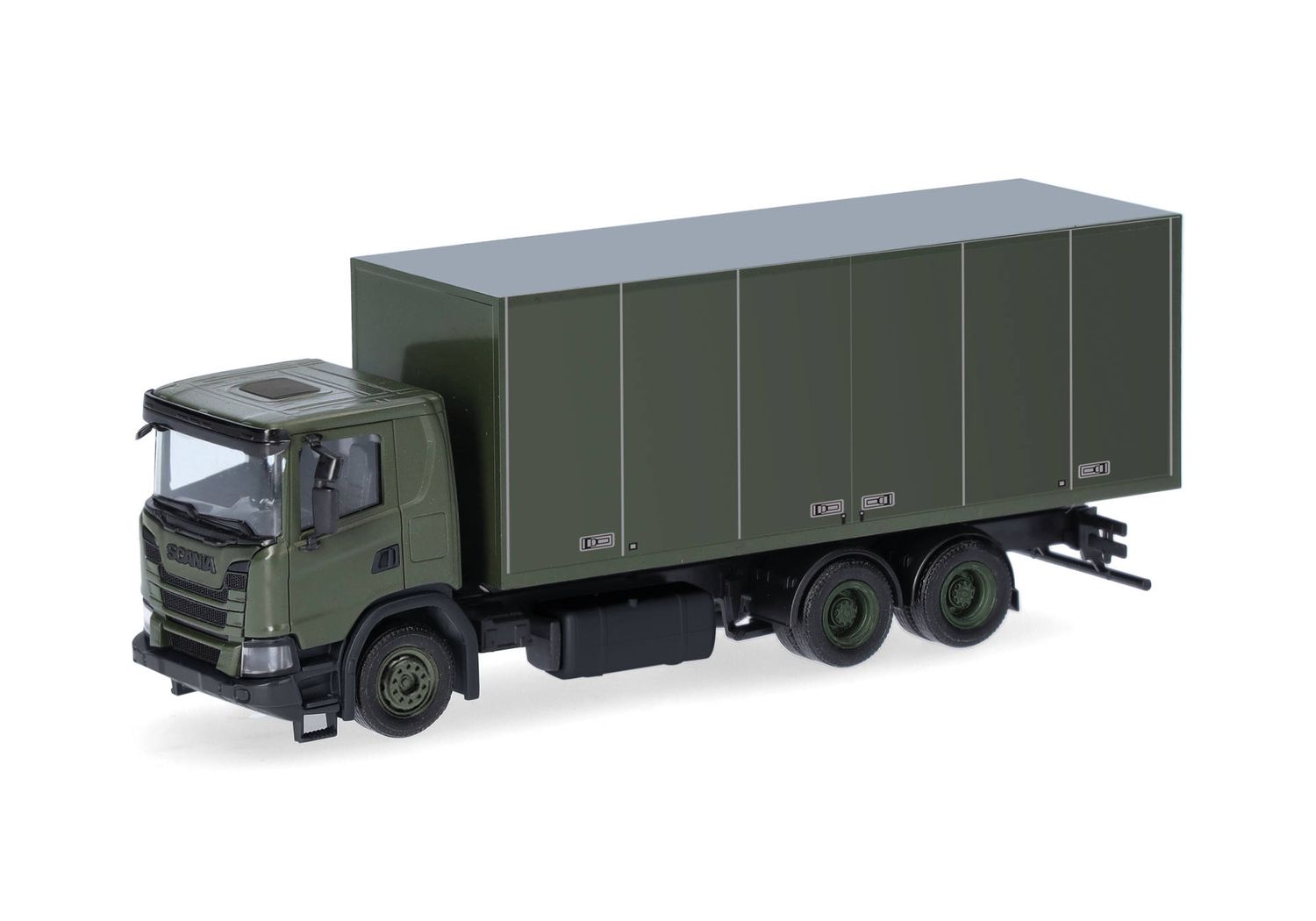 1:87 Herpa - Scania XT17 Koffer-LKW 3achs "Schwedische Armee"