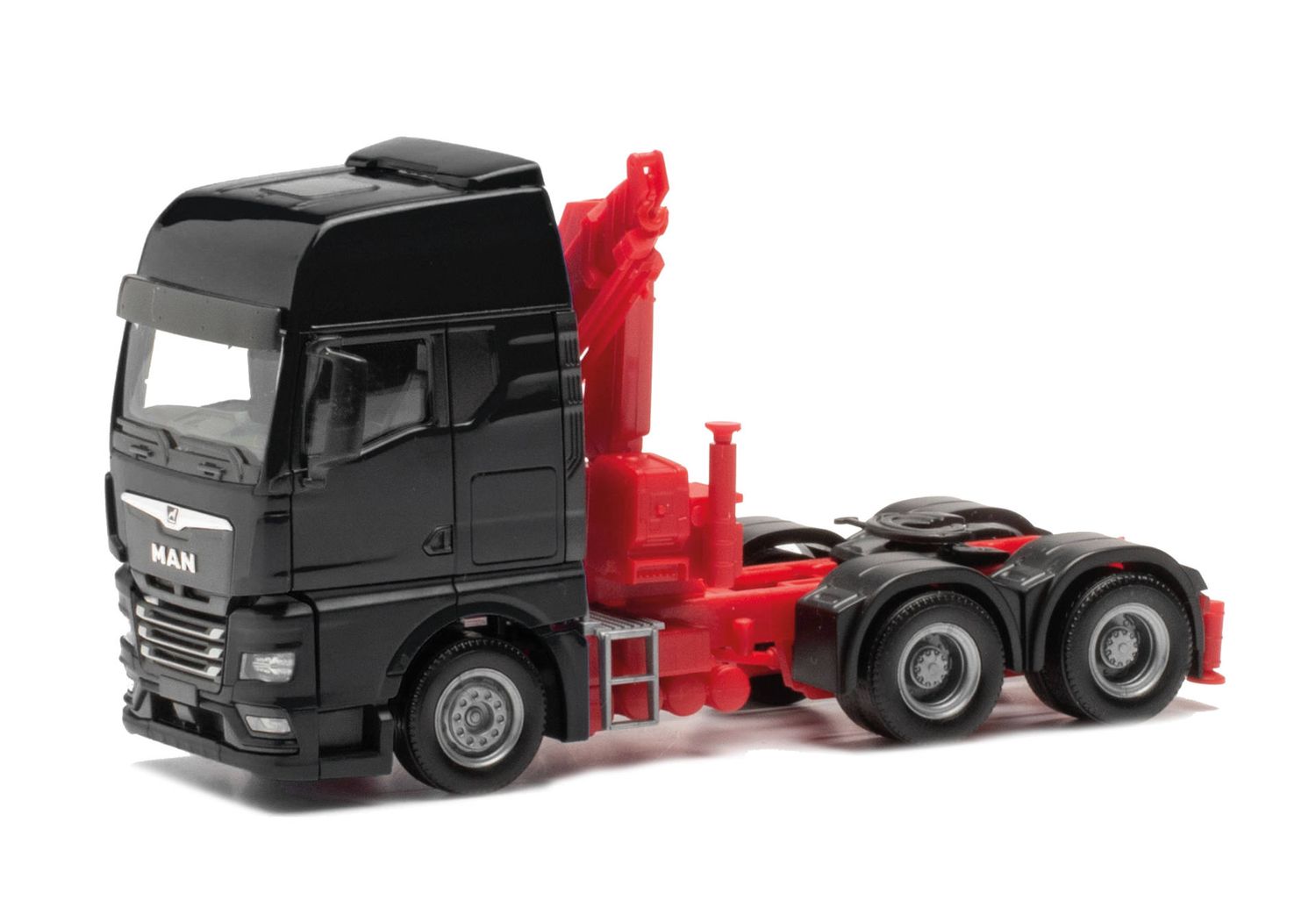 1:87 Herpa - MAN TGX GX Zugmaschine mit Ladekran 3achs (6x4), schwarz