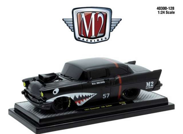 1:24 M2 Machines - 1957 Chevrolet 150 Sedan, black