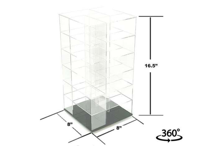 1:64 M2 Machines - Showcase Mijo Desk Top Spinner 24 cars Mirror *Display case only!*