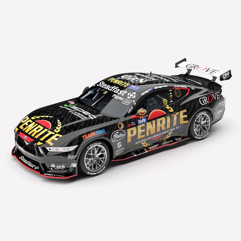 1:18 Authentic Collectables - Penrite Racing #19 Ford Mustang GT - 2025 Repco Supercars Championship Season - Driver: Matthew Payne 1:18 Authentic Collectables - Penrite Racing #19 Ford Mustang GT - 2025 Repco Supercars Championship Season - Driver: Matthew Payne