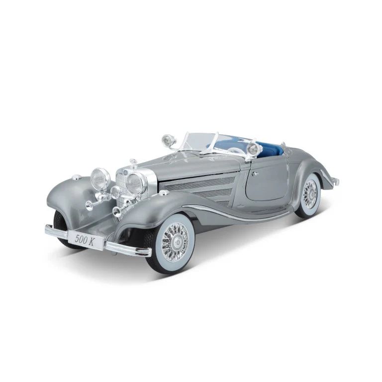 1:18 Maisto - 1936 Mercedes 500K Roadster Grey *Reproduktion* 1:18 Maisto - 1936 Mercedes 500K Roadster Grey *Reproduktion*
