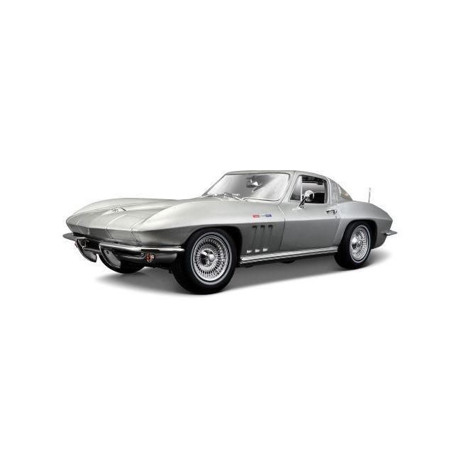 1:18 Maisto - 1965 Chevrolet Corvette Coupe Silver *Reproduktion* 1:18 Maisto - 1965 Chevrolet Corvette Coupe Silver *Reproduktion*