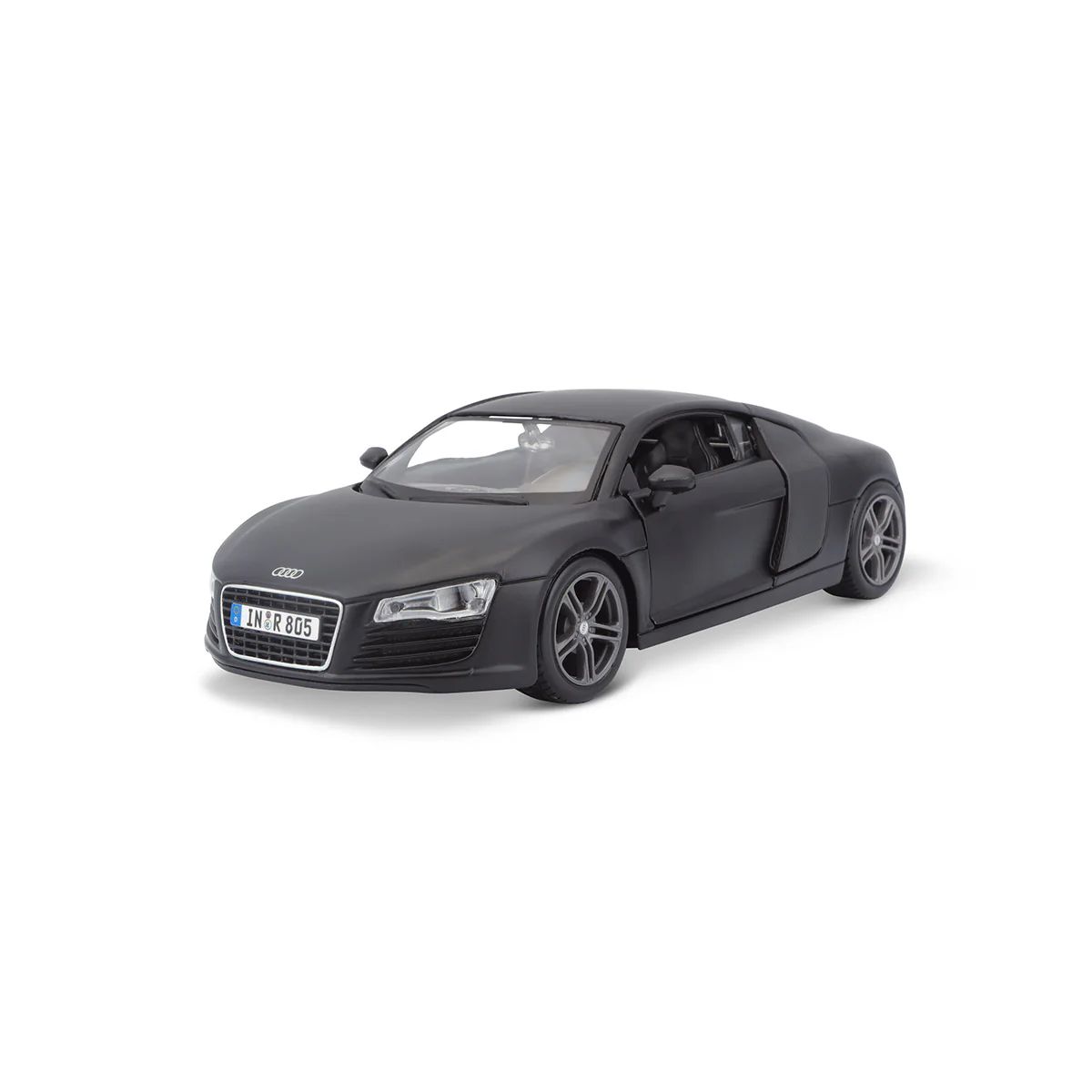 1:24 Maisto - 2007 Audi R8 4.2 FSI V8 Matt Black *Reproduktion*