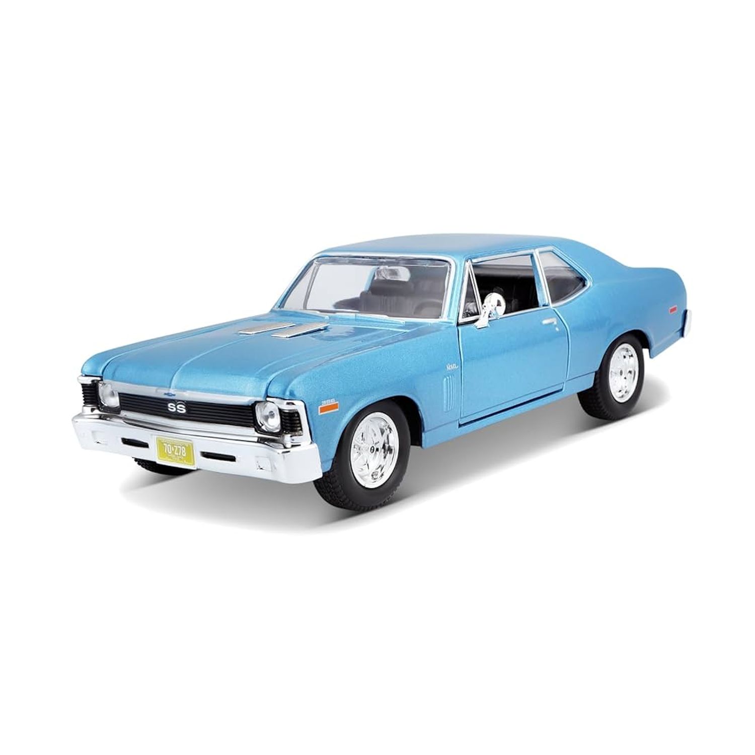 1:24 Maisto - 1970 Chevrolet Nova SS Light Blue Metallic *Reproduktion*