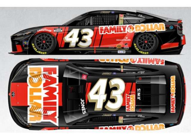 1:64 Action Racing Collectibles - 2025 Toyota Camry XSE #43 Erik Jones *Family Dollar* 1:64 Action Racing Collectibles - 2025 Toyota Camry XSE #43 Erik Jones *Family Dollar*