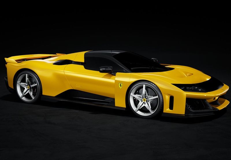 1:12 BBR - Ferrari F80 carbon optional Giallo Tristrato silver wheels 1:12 BBR - Ferrari F80 carbon optional Giallo Tristrato silver wheels