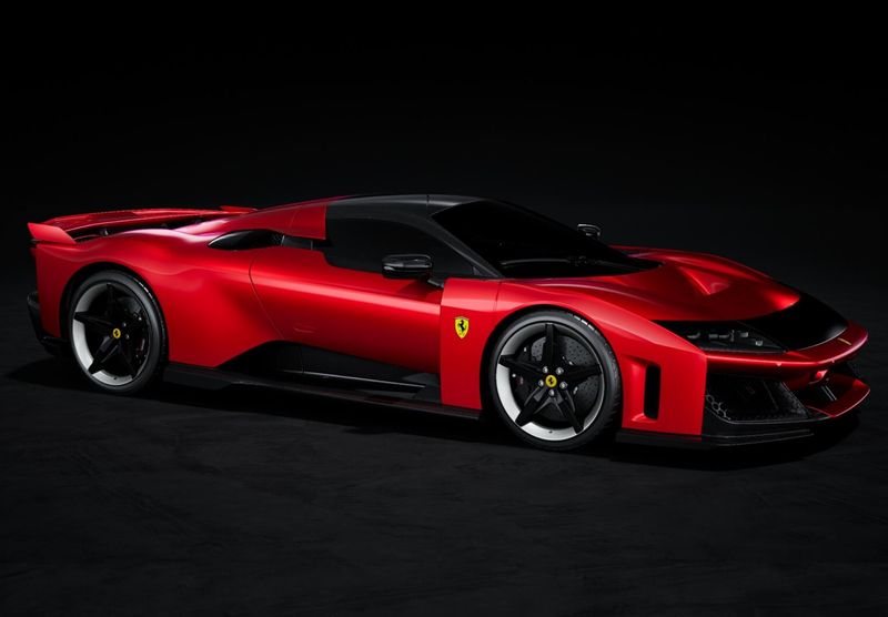 1:12 BBR - Ferrari F80 carbon optional Rosso Supercar - bicolor wheels silver and carbon 1:12 BBR - Ferrari F80 carbon optional Rosso Supercar - bicolor wheels silver and carbon