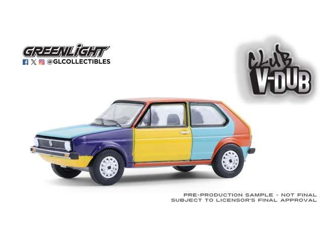 1:64 Greenlight - 1975 Volkswagen Rabbit Harlequin Tribute *Club Vee-Dub Series 21*
