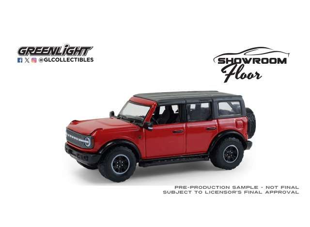 1:64 Greenlight - 2024 Ford Bronco 4-Door Badlands *Showroom Floor Series 7*, hot pepper red metallic