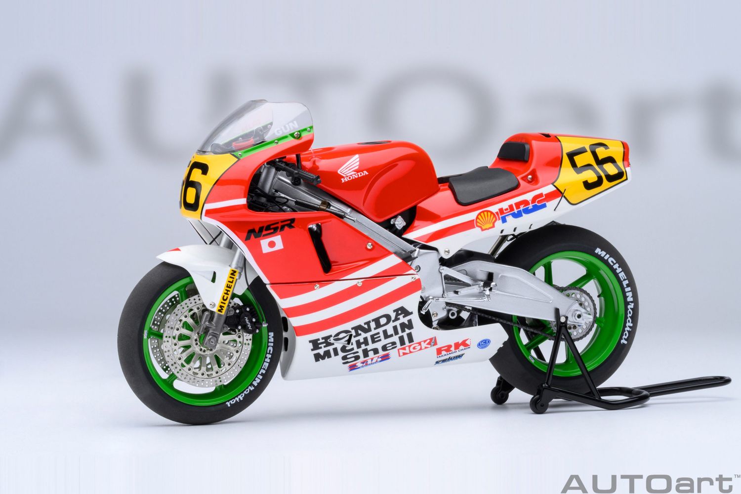 1:12 Autoart - Honda NSR500 WGP500 #56 “Baribari Legend” W. Gardner