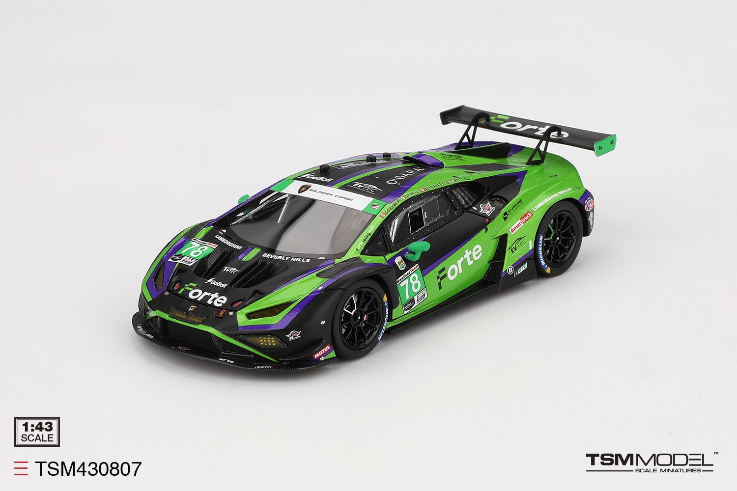 1:43 TSM - Lamborghini Huracan GT3 Evo2 #78 Forte Racing Daytona 24hrs 2024
