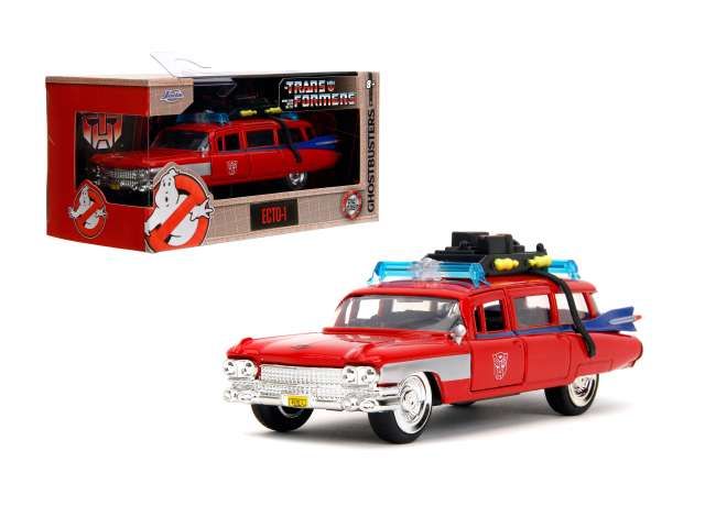 1:32 Jada Toys - Ghostbusters Cadillac Ecto-1 x TF Optimus Prime 1:32 Jada Toys - Ghostbusters Cadillac Ecto-1 x TF Optimus Prime