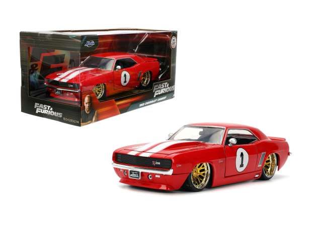 1:24 Jada Toys - 1969 Chevrolet Camaro #1 ,*F&F*, red/white 1:24 Jada Toys - 1969 Chevrolet Camaro #1 ,*F&F*, red/white