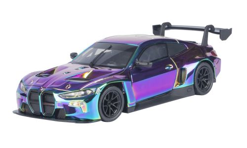 1:24 Motormax - BMW M4 GT3, violett/blau 1:24 Motormax - BMW M4 GT3, violett/blau